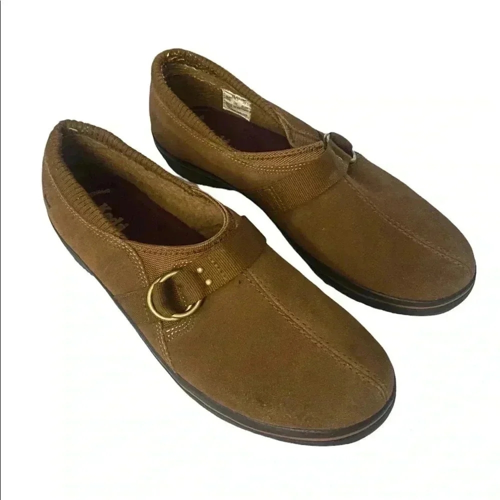 Keds Suede Springy Step Suede Faux Fur Loafers